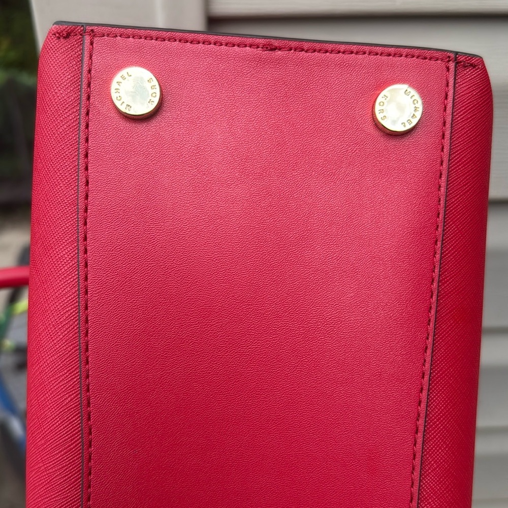 Michael Kors Red satchel NWOT - Picture 8 of 10
